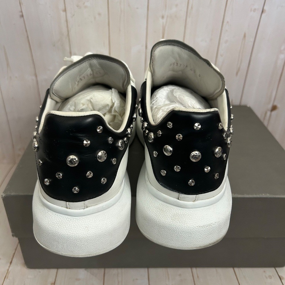 Alexander McQueen Studded Oversized Sneakers White Size 12 - Picture 6 of 13